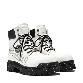 Martin Boots Reptile V8 White/Black