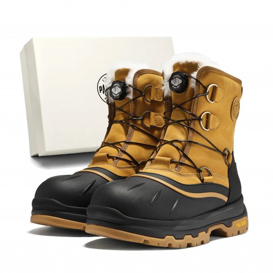 Martin Boots Shell Fur V14 Yellowish Brown/Black