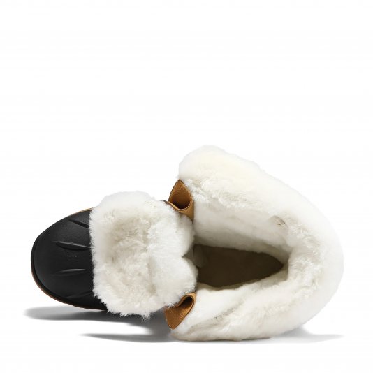 Martin Boots Shell Fur V14 Yellowish Brown/Black