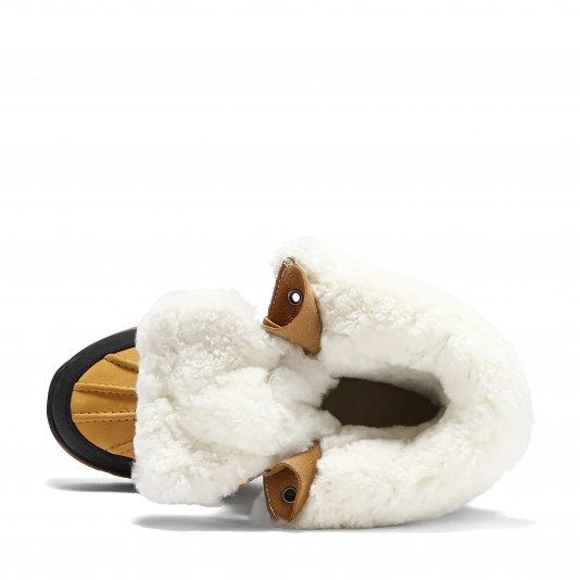 Martin Boots Shell Fur V15 Yellowish Brown