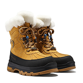 Martin Boots Shell Fur V15 Yellowish Brown