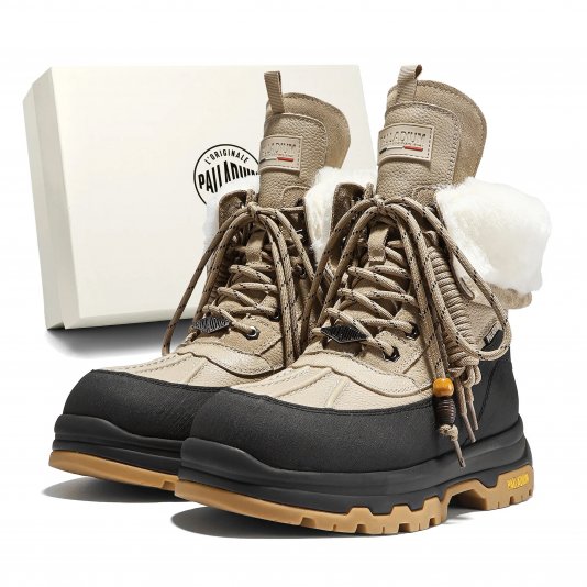 Martin Boots Shell Fur V16 Black/Beige