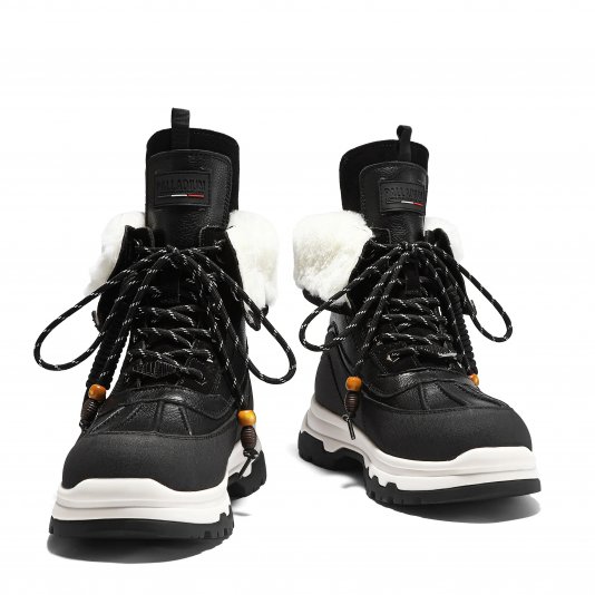 Martin Boots Shell Fur V16 Black/White