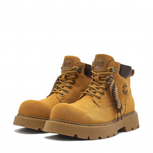 Martin Boots Suede Yellow
