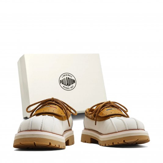 Martin Shoes Shell V17 Off White/Brown