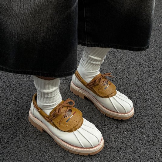 Martin Shoes Shell V17 Off White/Brown