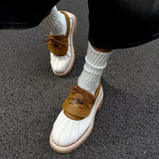 Martin Shoes Shell V17 Off White/Brown