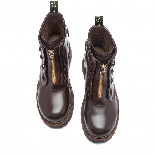 Merard Boots Metal Zipper V3 Burgundy