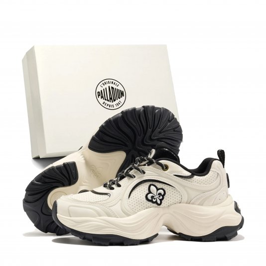 Round Head Iris Flower Ecru/Black