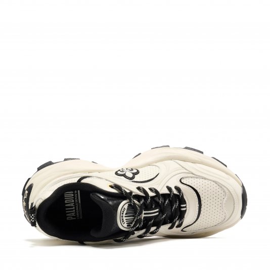 Round Head Iris Flower Ecru/Black