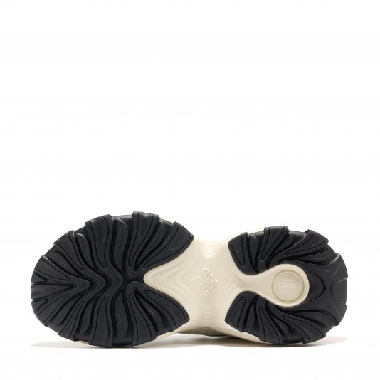 Round Head Iris Flower Ecru/Black