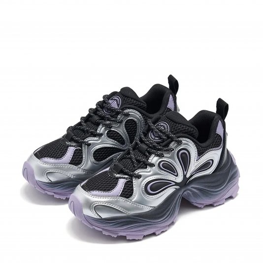 Round Head Silver/Purple/Black