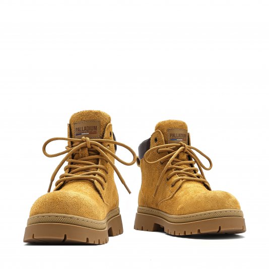 Martin Boots Suede V6 Yellow Brown