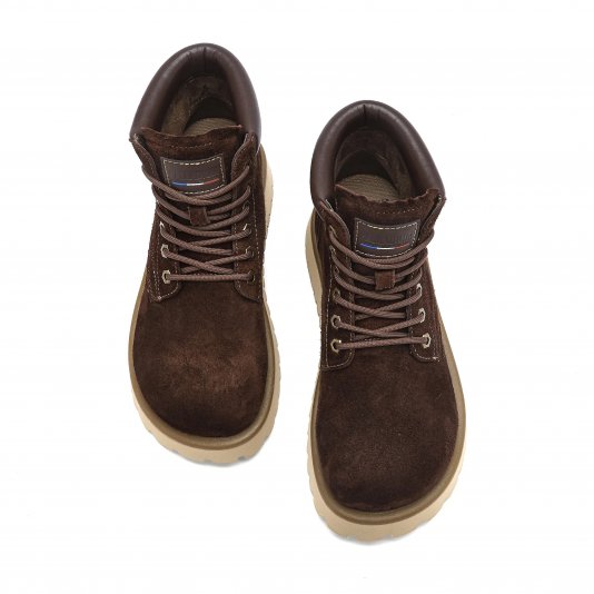 Martin Boots Suede v7 Brownish Red