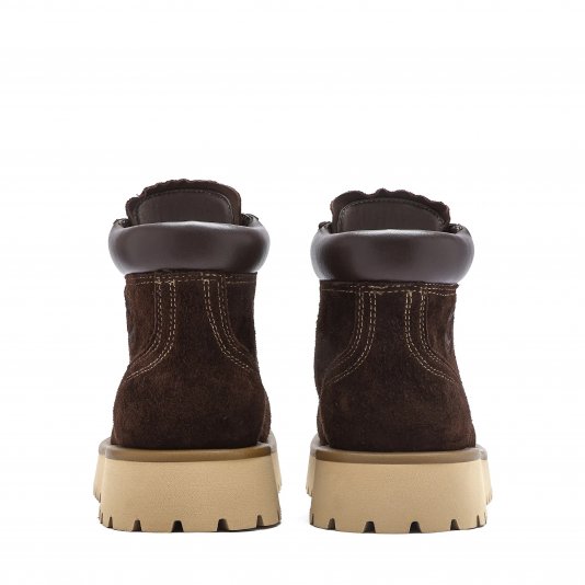 Martin Boots Suede v7 Brownish Red