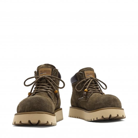 Martin Boots Suede v7 Olive Green