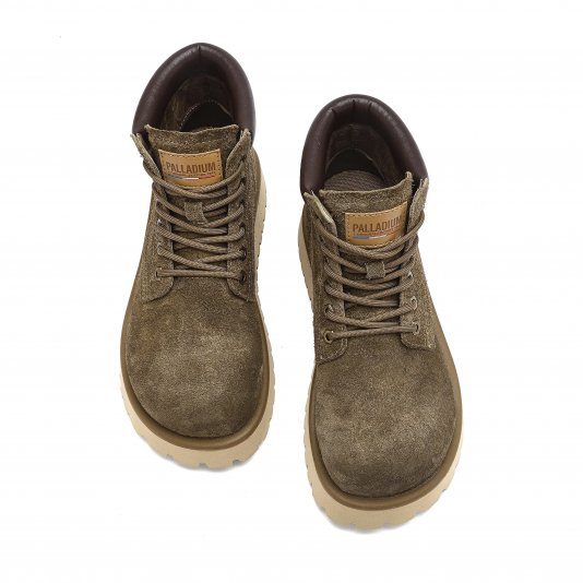 Martin Boots Suede v7 Olive Green