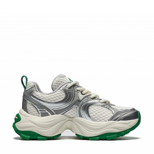 Pallacs Cream White/Green/Silver