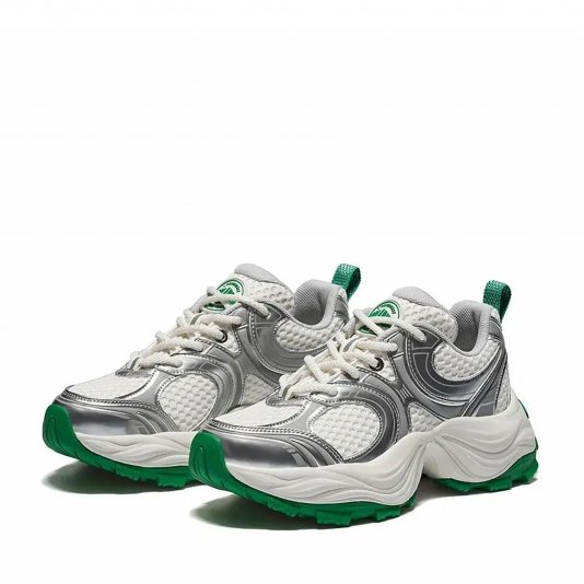 Pallacs Cream White/Green/Silver