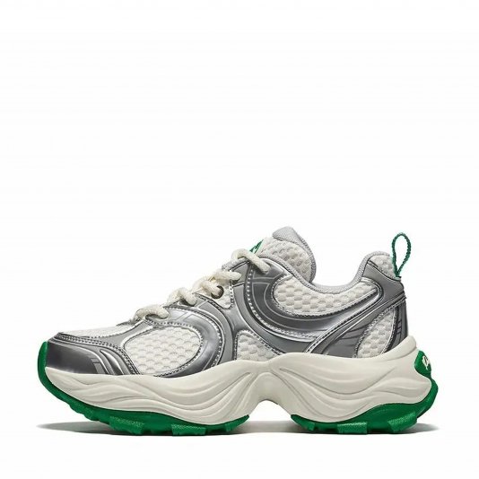 Pallacs Cream White/Green/Silver