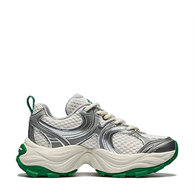 Pallacs Cream White/Green/Silver