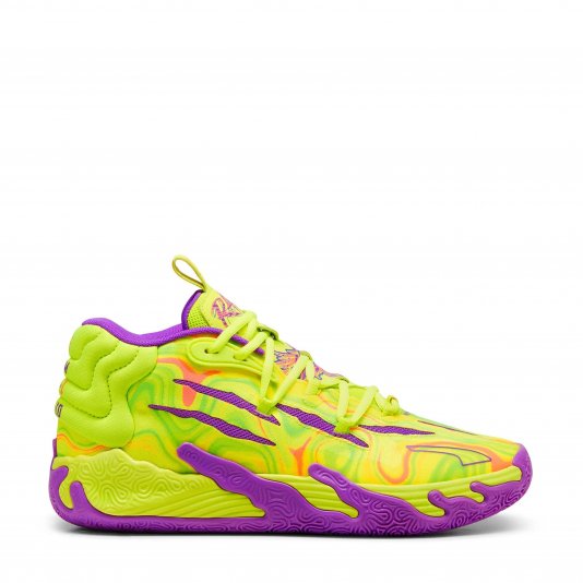 MB.03 LaMelo Ball Safety Yellow/Purple/Glimmer