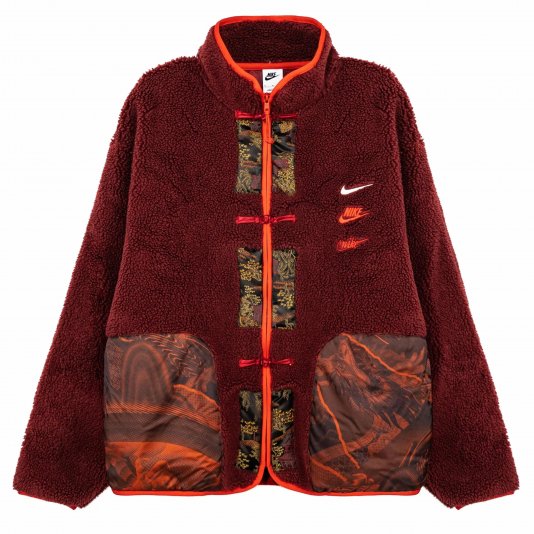 [ CUSTOM ] Club Fleece+ Sherpa Winterized Hand-Patchwork Burgundy