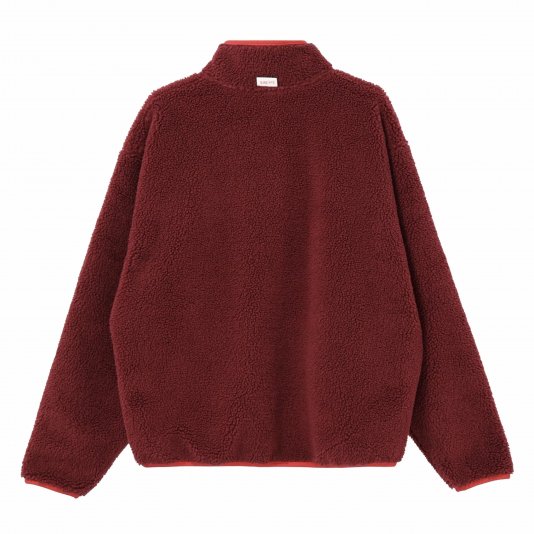 [ CUSTOM ] Club Fleece+ Sherpa Winterized Hand-Patchwork Burgundy