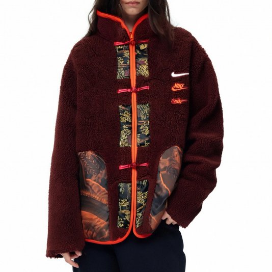 [ CUSTOM ] Club Fleece+ Sherpa Winterized Hand-Patchwork Burgundy