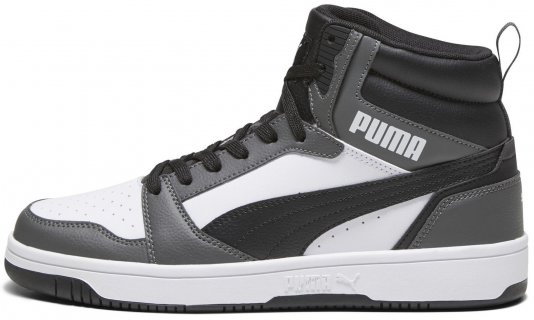 Rebound V6 MID Cut Puma White/Black/Shadow Gray