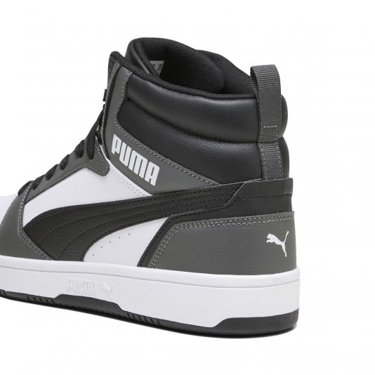Rebound V6 MID Cut Puma White/Black/Shadow Gray