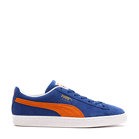 Suede Teams II Blazing Blue/Vibrant Orange/Puma White