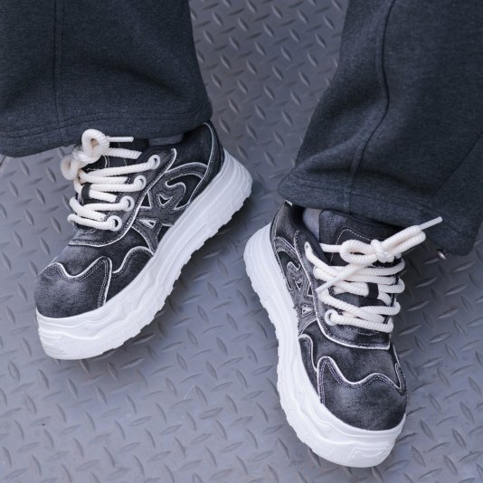 Retro Rope Washed Denim Black