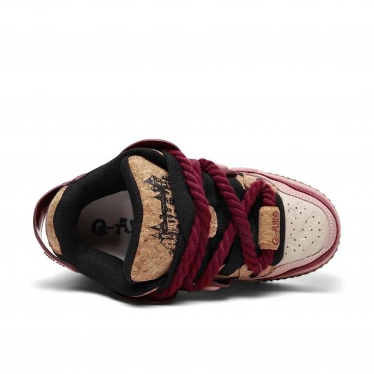 Rope Puff Bordeaux Red/Black