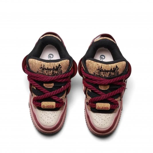 Rope Puff Bordeaux Red/Black