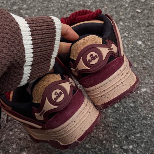 Rope Puff Bordeaux Red/Black