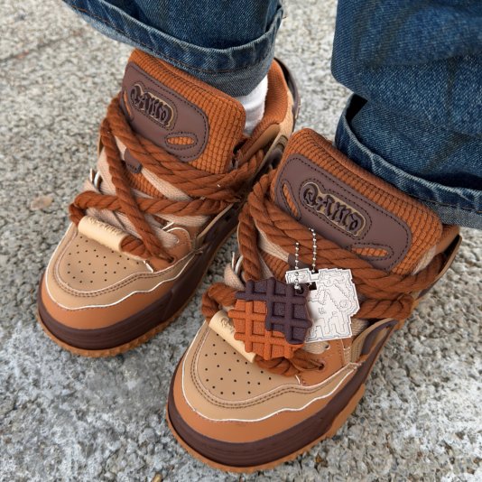 Rope Puff Caramel Pudding