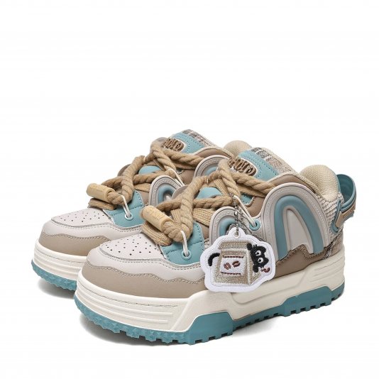 Rope Puff Coffee Brown/Green