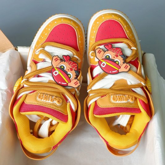 Rope Puff Hamburger Orange/French Fries Yellow