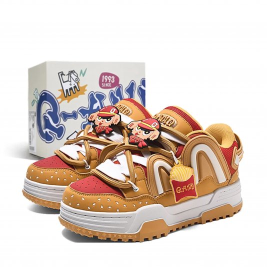 Rope Puff Hamburger Orange/French Fries Yellow