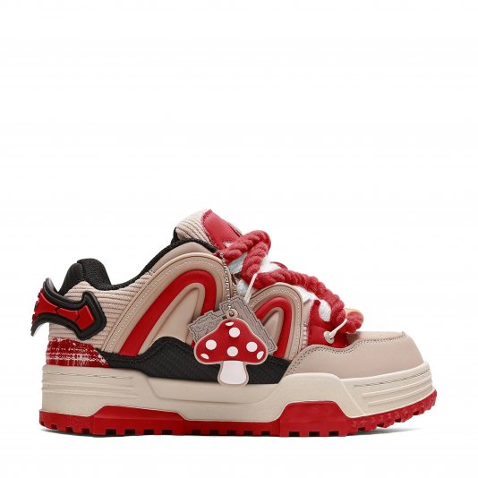 Rope Puff Mousse Brown/Mushroom Red