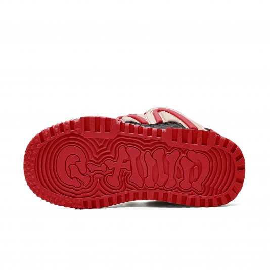 Rope Puff Mousse Brown/Mushroom Red