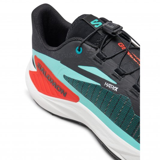 Genesis M Black/Electric Green/Cherry Tomato