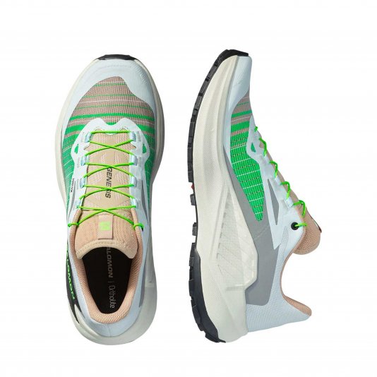 Genesis M White/Oxford Tan/Green Gecko