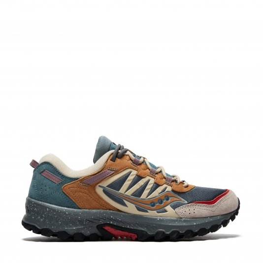 Grid Peak Turquoise/Beige