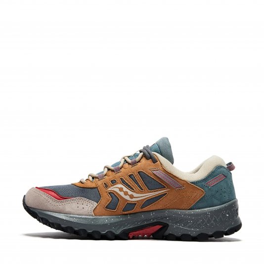 Grid Peak Turquoise/Beige