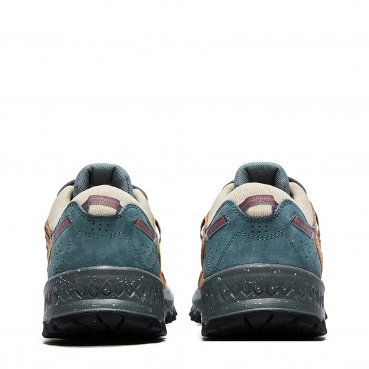 Grid Peak Turquoise/Beige