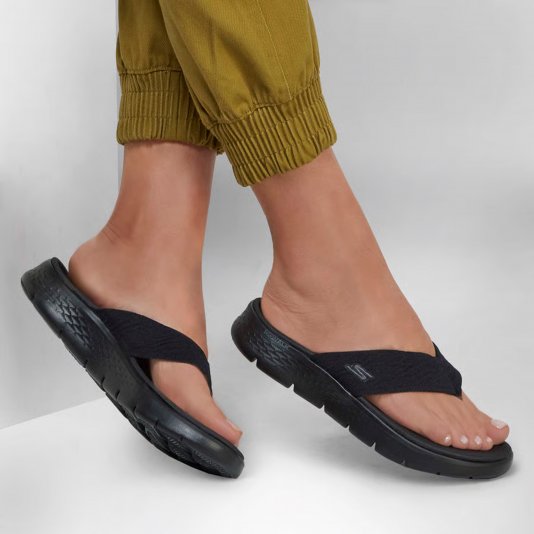 Go Walk Flex Sandal Black/Black