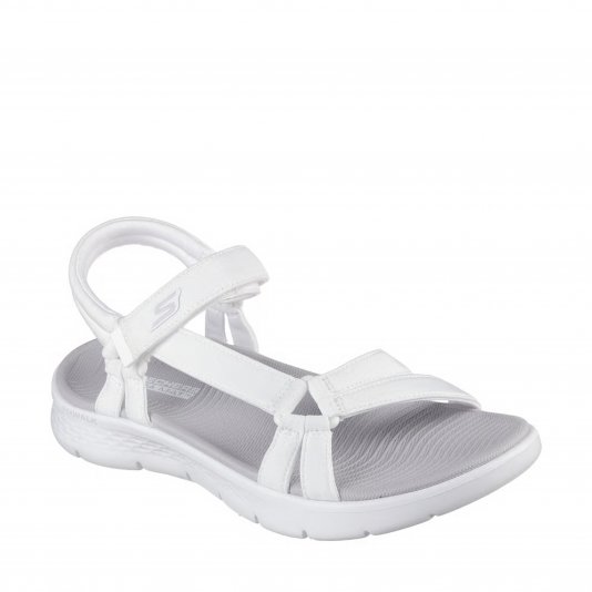 Go Walk Flex Sandal White/Grey