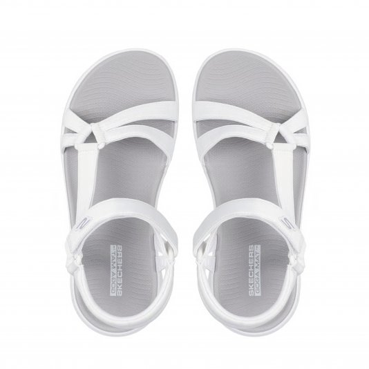Go Walk Flex Sandal White/Grey